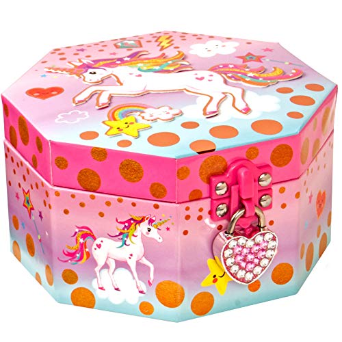 Joyero Musical Unicorn Girlz Style & Heart Lock - Joyero para niñas