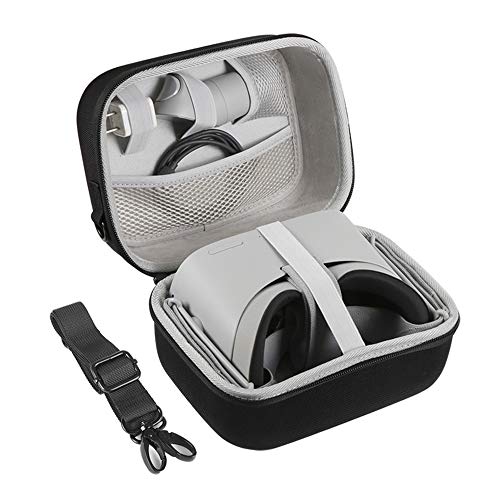 JSVER Funda para Oculus Go,Eva Duro Viaje Almacenamiento Llevar Bolsa Protectora para Oculus Go Realidad Virtual Headset Gamepad Juego Controlador Kit