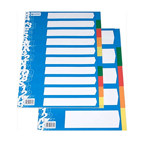 Juego Separador Folio DE 10 Posiciones ECOLOGICO 16 TALADROS Juego Separador Folio DE 10 Posiciones ECOLOGICO 16 TALADROS