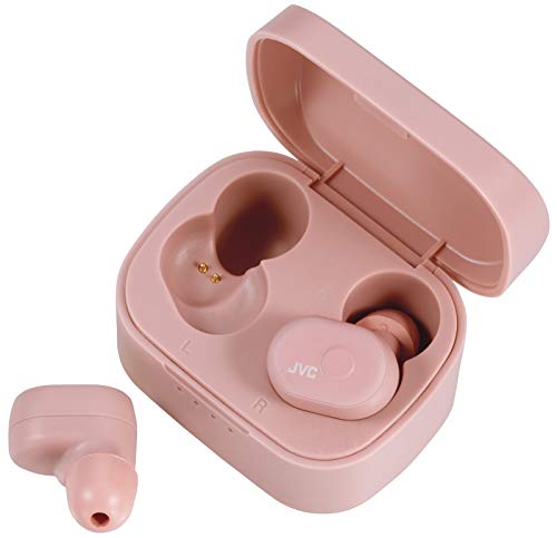 JVC - Auriculares Inalámbricos Ha-A10T-P-U, Bluetooth, 4 Horas, Resistente Al Agua, Micrófono, Rosa