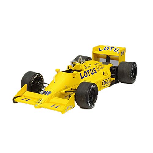 KaKaDz 1:43 Lotus Honda Fórmula 1 99T F1 1987 Niños Simulación Deslizante Aleación Juguete Colección Modelo de Coche (Color : Yellow)