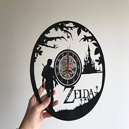 KEC relogio de Parede Nuevo Reloj Retro de Disco de Vinilo Zelda Wall Clock Lovers 3D Colgante Regalo Duvar Saat Main Art Watches duvar saati | duvar saati | Wall clockrelogio de Parede