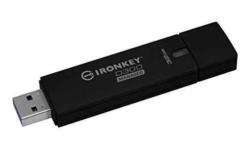 Kingston IronKey D300 - Memoria cifrada USB 3.0 de 32 GB, Modelo Managed (gestionado)