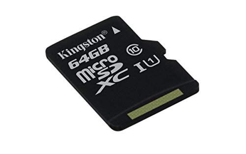 Kingston SDCS/64GBSP - MicroSD Canvas Select  velocidades de UHS-I Clase 10 de hasta 80 MB/s lectura ( sin adaptador SD )
