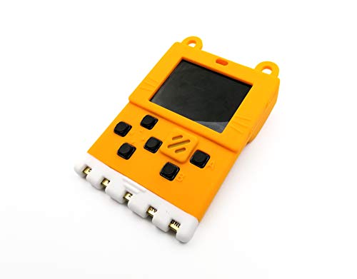 Kittenbot Meowbit Card-Sized Retro Computer Codable Console for Microsoft Makecode Arcade and Python Video Game Console Compatible with Micro:bit Expansion Board for Robot (Meowbit-Orange)