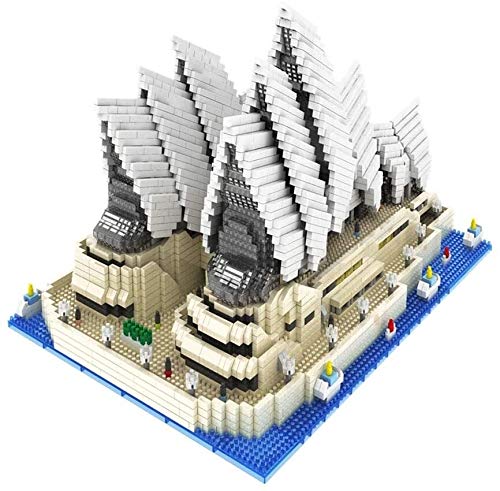 KJRJCD Pequeñas partículas Miniatura Building Blocks, Sydney Opera House Building Modelo Adulto Montado Puzzle Juguetes for niños Nano Building Blocks, Regalo KJRJCD Pequeñas partículas Miniatura Building Blocks, Sydney Opera House Building Modelo Adulto Montado Puzzle Juguetes for niños Nano Building Blocks, Regalo