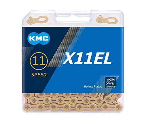 KMC Chain X-11-EL - Cadena Estrecha, Oro, Talla Única