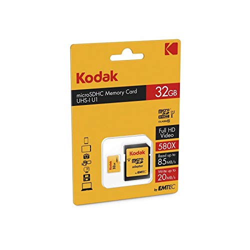 Kodak Premiun microSDHC 32GB Class10 w/Adapter