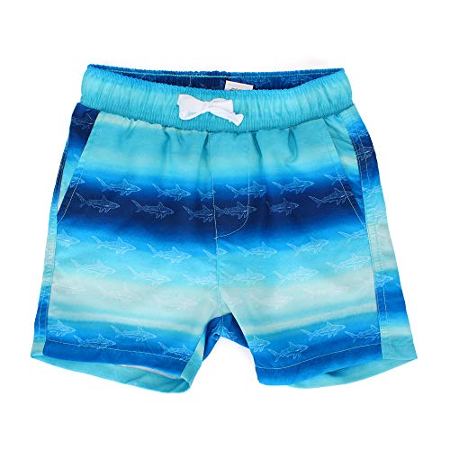 LACOFIA Pantalones Cortos de baño para niños Bañador de Playa con Cintura elástica para niños tiburón Azul 4 años
