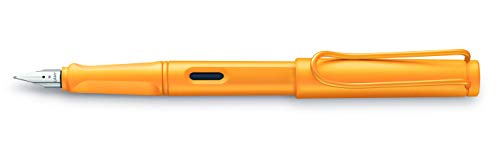 LAMY Safari Candy 021 – Pluma estilográfica Moderna en Color Mango con Mango ergonómico y diseño Atemporal – Pluma M – Modelo Especial