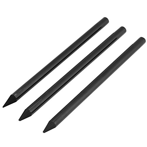 Lápices de carbón, juego de arte de dibujo de carbón, lápiz sin madera, lápiz de carbón negro, juego de lápices de dibujo escolar para dibujar y pintar (3 piezas)