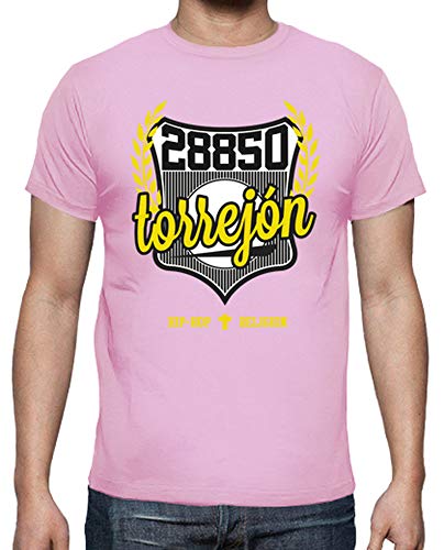 latostadora - Camiseta Hiphop Torrejón de para Hombre Rosa XL latostadora - Camiseta Hiphop Torrejón de para Hombre Rosa XL
