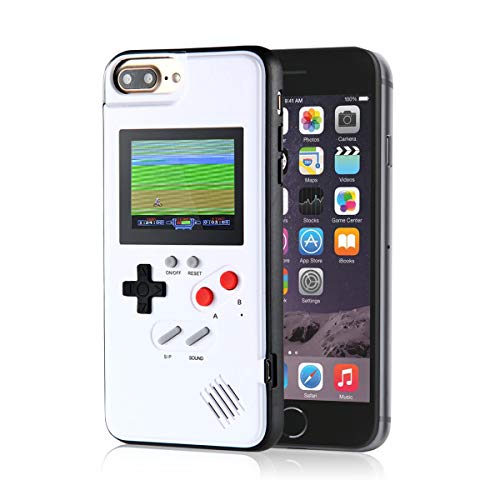 LayOPO Game Funda para iPhone,Funda para iPhone Consola de Juegos con 36 Juegos Pequeños, Pantalla a Color, Dise&ntilde iPhone XS/X, IPhone8 / 8 Plus, iPhone 7/7 Plus
