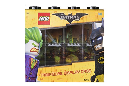 LEGO LEGO-4065 Caja expositora para 8 Minifiguras Batman, Contenedor apilable para Pared o Escritorio, Negra, Color, 19.1 x 4.7 x 18.4 cm (40651735)