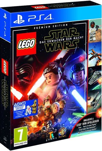 Lego Star Wars 7 PS-4 Premium AT Erwachen der Macht + 4 Lego Figuren [Importación alemana]