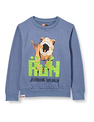 LEGO Wear MW - Sweatshirt Jurassic World Sudadera, 507 Azul Claro, 122 Niños
