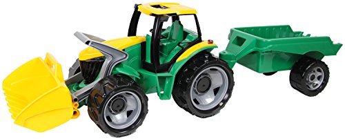 Lena 2123 - Potente Gigantes Tractor con Pala y Remolque, 100 kg de Capacidad, Aproximadamente 62 cm