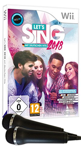 Let's Sing 2018 mit Deutschen Hits + 2 Mics [Wii + Wii U] [Importación alemana]