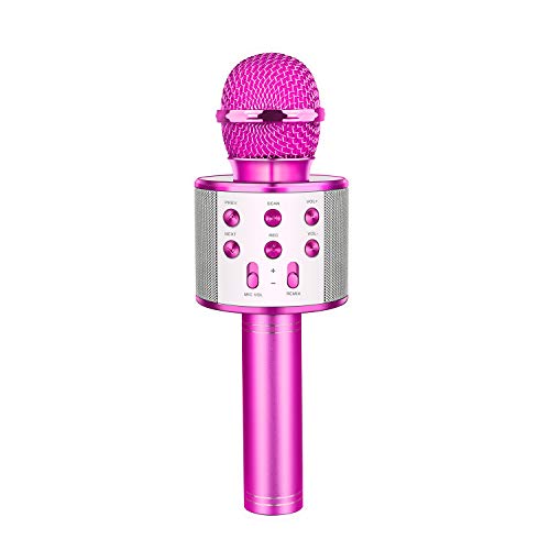 LetsGO toyz Regalos para Niña de 4-12 Años, Microfono Karaoke Bluetooth Juguetes para Niños de 4-12 Años Regalos Niña Dinámicos Juguetes para Niña de 4-12 Años Niñas