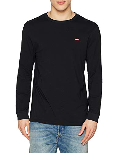 Levi's LS Original Hm tee Camiseta, Black, XL para Hombre