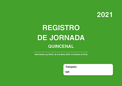 Libro Registro de Jornada (Quincenal)