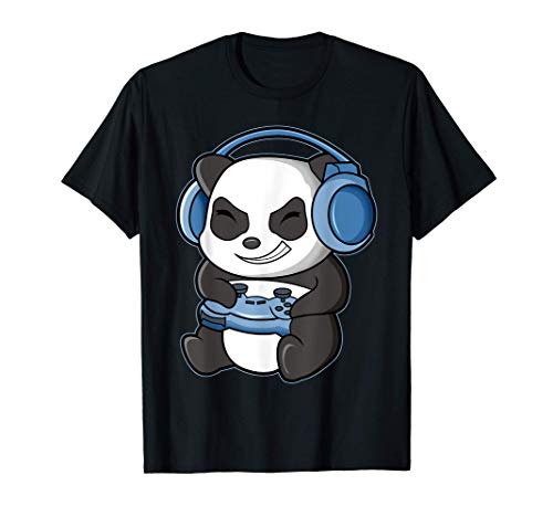 Lindo juego Panda Video Game Zocken Computer Videogame Camiseta