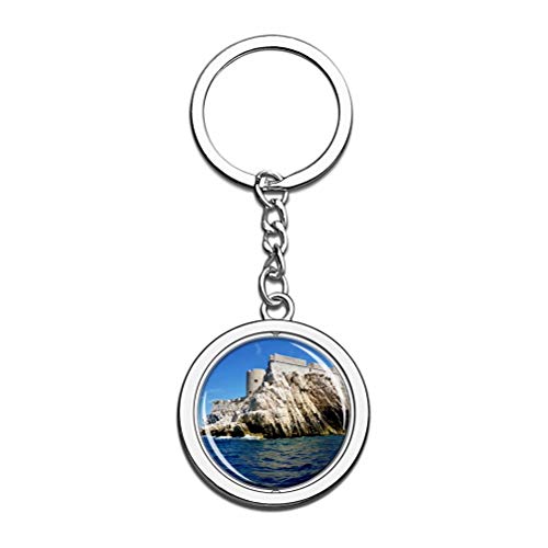 Llavero de Castillo de Yew de Francia de Marsella con diseño de castillo de tejo, de metal, de acero inoxidable, regalo de viaje de ciudad. Llavero de Castillo de Yew de Francia de Marsella con diseño de castillo de tejo, de metal, de acero inoxidable, regalo de viaje de ciudad.