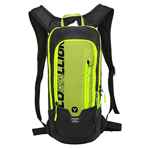 Local Lion 6L Mochilas de Hidratacion Ciclismo al Aire Libre de Unisex Multifuncional Impermeable de Poliester para Viaje Verde