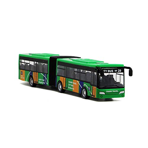 Local Makes A Comeback - Modelo de aleación de bus de versión extendida de camuflaje de sección doble, juguete de bus de simulación,Verde Local Makes A Comeback - Modelo de aleación de bus de versión extendida de camuflaje de sección doble, juguete de bus de simulación,Verde