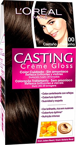 L'Oreal Paris Casting Crème Gloss, Crema Colorante sin Amoniaco, Castaño 400