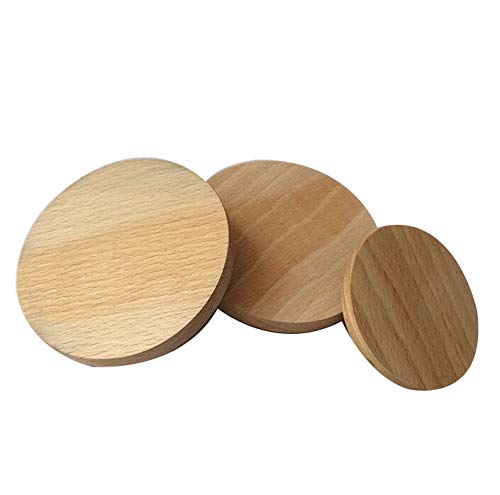 Lotes de circulos de madera natural de Haya de 18mm para manualidades, decoración, làser, CNC, grabados, llaveros, diferentes gruesos y tamaños a escoger. (5 cms (10 piezas))