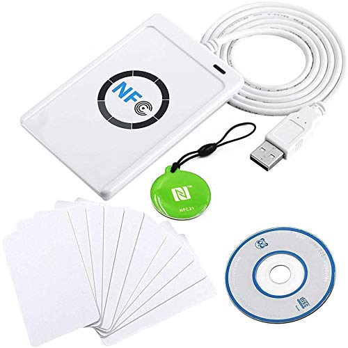 Luxtech NFC ACR122U Tarjeta Smart Contactless Reader y Writer Card + SDK + 5 Mifare IC Tarjeta en blanco + 1 MF Tarjeta de llavero