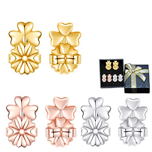 Magic Bax Earring Lifters 3 pares de elevadores de pendientes ajustables hipoalergénicos para todos los pendientes Magic Bax Earring Lifters 3 pares de elevadores de pendientes ajustables hipoalergénicos para todos los pendientes