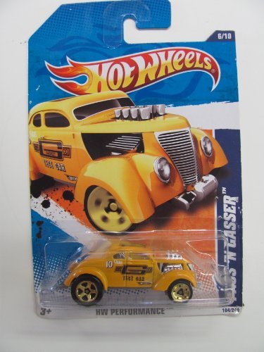 mattel hot wheels yellow pass n gasser 104 of 214 hw performance 2010 by Mattel