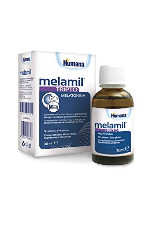 MELAMIL Tripto de Humana - Complemento Alimenticio a base de melatonina, triptófano y vitamina B6, que ayuda a conciliar el Sueño; 30ml
