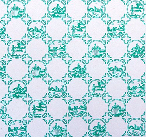 Melody Jane Casa de Muñecas Toile de Jouy Verde Miniatura Dibujo 1:12 Escala Papel Pintado Melody Jane Casa de Muñecas Toile de Jouy Verde Miniatura Dibujo 1:12 Escala Papel Pintado