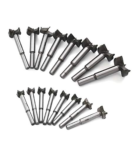 Mengshen Brocas Forstner 15-35mm 16PCS, Carbón Acero al Tungsteno Titanium Recubierto Sierra para Taladrar Madera HSS Punching bit Losas de Madera Conjuntos de Perforación de Carburo Cementado Mengshen Brocas Forstner 15-35mm 16PCS, Carbón Acero al Tungsteno Titanium Recubierto Sierra para Taladrar Madera HSS Punching bit Losas de Madera Conjuntos de Perforación de Carburo Cementado