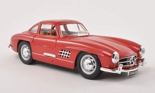 Mercedes 300 SL (W198), rojo , 1954, Modelo de Auto, modello completo, Bburago 1:24 Mercedes 300 SL (W198), rojo , 1954, Modelo de Auto, modello completo, Bburago 1:24
