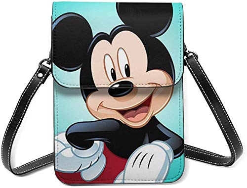 Mickey Mouse Cell Phone Purse Small Crossbody Bag Wallet Shoulder Bag Card Holder Handbag For Women New Year 2021