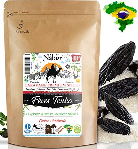 Nabür - Habas de Tonka de Brasil 100 Gr ⭐ Pastelería ⭐ Seleccionadas a mano, ricas, aromáticas ⭐ Gourmet, Degustación ⭐ Chef's Delight