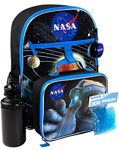 Nasa Space Niños/Niña/Muchachos Bolsa Para la Escuela 5 Trozo Backpack Mochila y Caja de Almuerzo