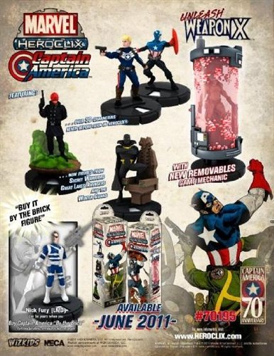 NECA Marvel Heroclix Capitan America Booster