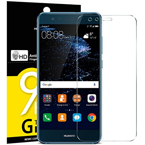 NEW'C 3 Unidades, Protector de Pantalla para Huawei P10 Lite, Antiarañazos, Antihuellas, Sin Burbujas, Dureza 9H, 0.33 mm Ultra Transparente, Vidrio Templado Ultra Resistente NEW'C 3 Unidades, Protector de Pantalla para Huawei P10 Lite, Antiarañazos, Antihuellas, Sin Burbujas, Dureza 9H, 0.33 mm Ultra Transparente, Vidrio Templado Ultra Resistente