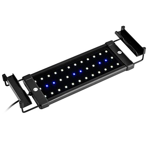 NICREW ClassicLED Luz LED Acuario, Pantalla LED Acuario, Iluminación LED para Acuarios Plantados Lámpara LED para Peceras 30-48 cm, 6W, 7000K NICREW ClassicLED Luz LED Acuario, Pantalla LED Acuario, Iluminación LED para Acuarios Plantados Lámpara LED para Peceras 30-48 cm, 6W, 7000K