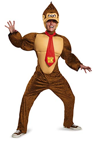 Nintendo Super Mario Bros Deluxe Disfraz, Donkey Kong, Extra-Large Men's Nintendo Super Mario Bros Deluxe Disfraz, Donkey Kong, Extra-Large Men's