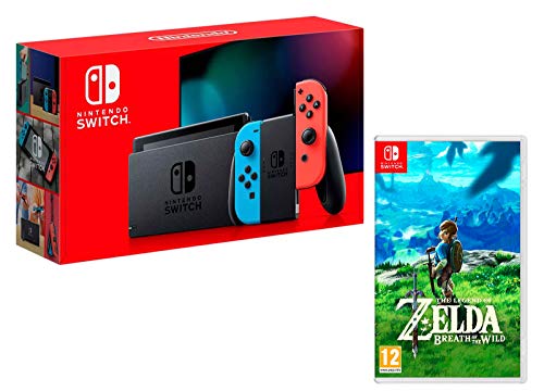 Nintendo Switch 32Gb Azul/Rojo neón + The Legend of Zelda: Breath of The Wild Nintendo Switch 32Gb Azul/Rojo neón + The Legend of Zelda: Breath of The Wild