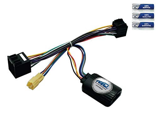 NIQ Adaptador de mando a distancia en el volante adecuado para radios de coche Sony compatible con Renault Clio / Kangoo / Laguna II / Megane / Modus / Scenic / Trafic año de fabricación hasta 2005