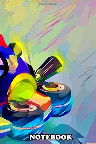 Notebook: Is An Illustration Of Mario Kart In Colorful , Journal for Writing, College Ruled Size 6" x 9", 110 Pages