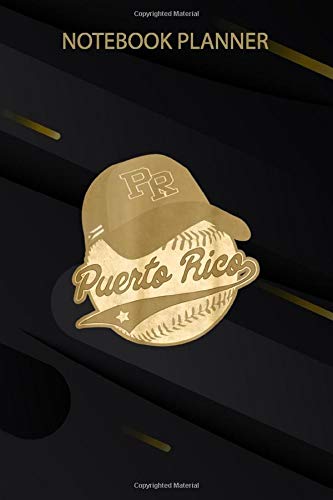 Notebook Planner Puerto Rico Baseball Ball Cap Puerto Rican: Passion, Organizer, Over 100 Pages, Management, Weekly, Business, 6x9 inch, Task Manager