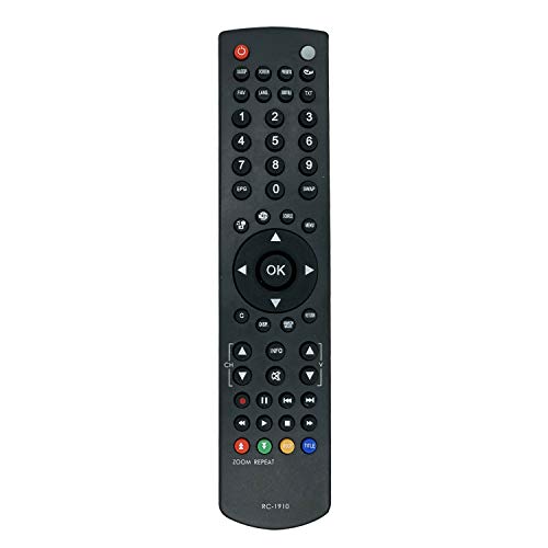 Nuevo Toshiba Reemplazar Mando a Distancia RC1910 Remote Control del para Toshiba LCD LED Plasma TV, No es Necesario Configurar un Control Remoto Universal